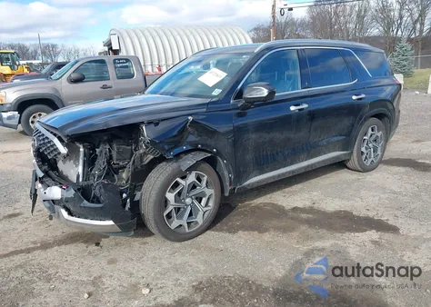 2022 Hyundai Palisade Calligraphy из США, поврежденный, VIN KM8R7DHE2NU487188